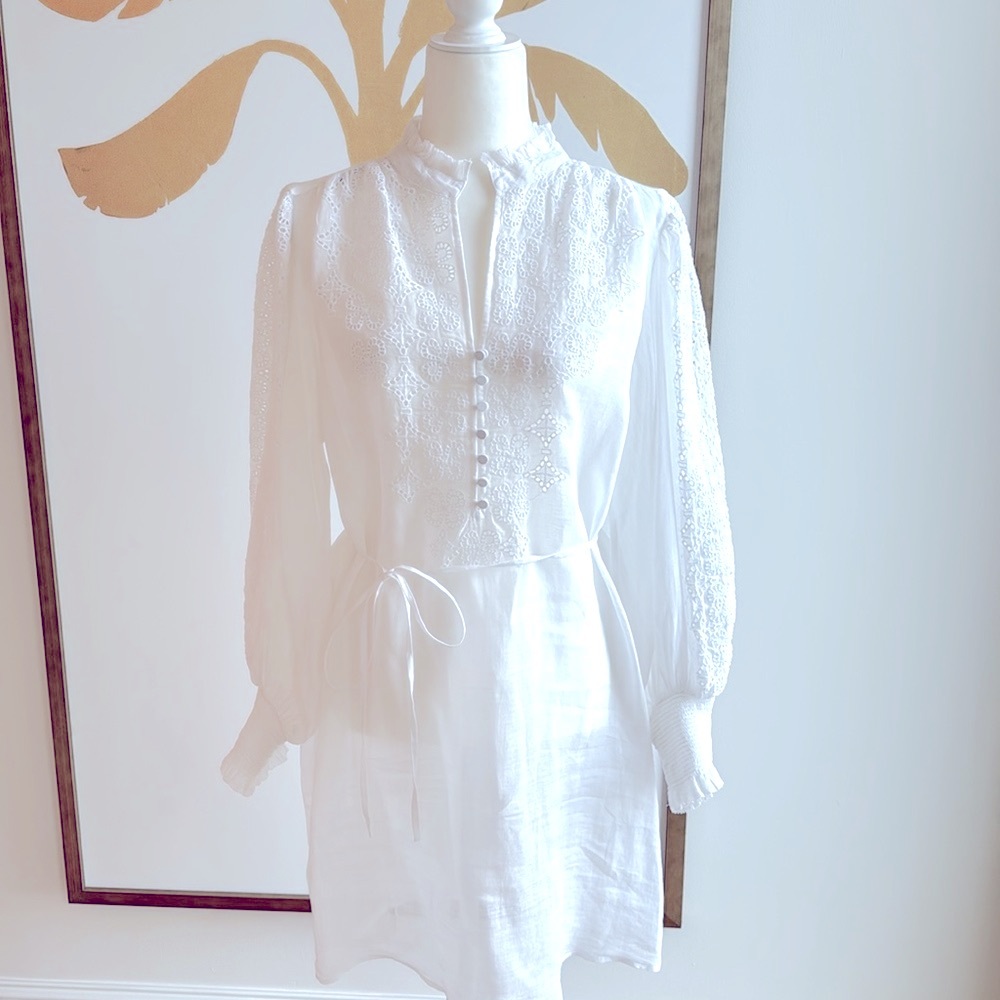 Banana Republic White Midi Dress